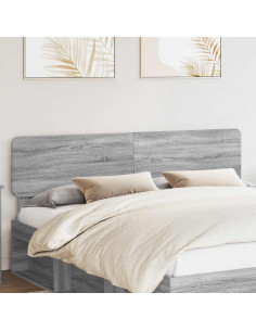 Testiera con testiera Grigio Sonoma 200 cm Legno multistrato