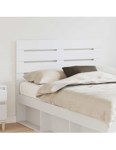 Testiera con testiera Bianco 135 cm Legno multistrato