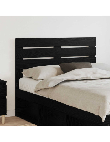 Testiera con testiera Rovere Nero 135 cm Legno multistrato
