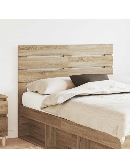 Testiera con testiera Rovere Sonoma 135 cm Legno multistrato