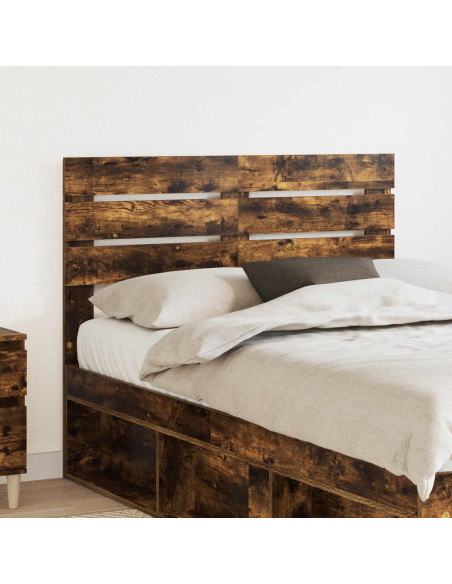 Testiera con testiera Rovere fumé 135 cm Legno multistrato
