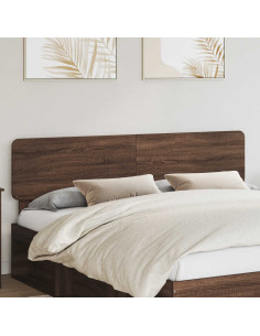 Testiera con testiera Rovere Marrone 180 cm Legno multistrato