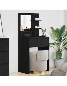 Tavoli da Trucco per Camera da Letto Nero 80 x 39,6 x 135 cm