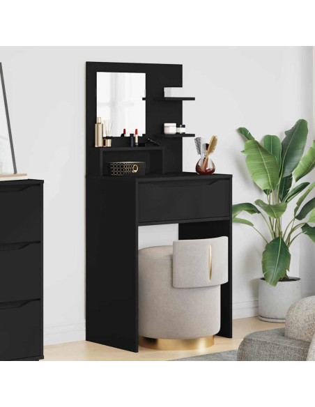 Tavoli da Trucco per Camera da Letto Nero 80 x 39,6 x 135 cm
