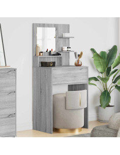 Tavoli da Trucco per Camera da Letto con cassetto Grigio Sonoma