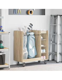 Armadio per Golf con ruota Rovere Sonoma 90 x 45 x 98 cm
