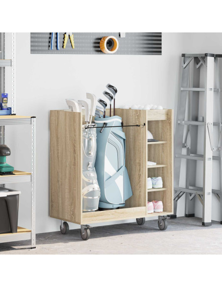 Armadio per Golf con ruota Rovere Sonoma 90 x 45 x 98 cm
