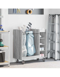 Armadio per Golf con ruota Grigio Sonoma 90 x 45 x 98 cm