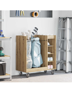 Armadio per Golf con ruota Rovere artigianale 90 x 45 x 98 cm
