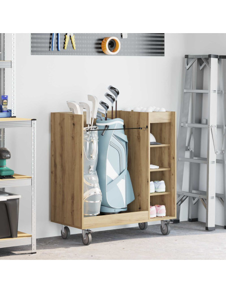 Armadio per Golf con ruota Rovere artigianale 90 x 45 x 98 cm