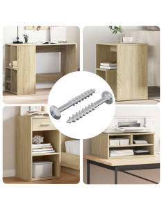 Vite 2 pcs Argento 9,8 x 35 mm Ferro