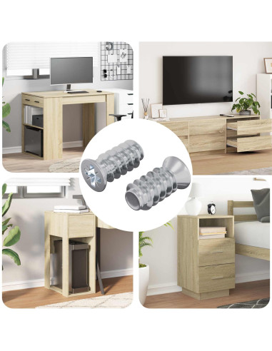 Vite 2 pcs Argento M6 x 12 mm Ferro