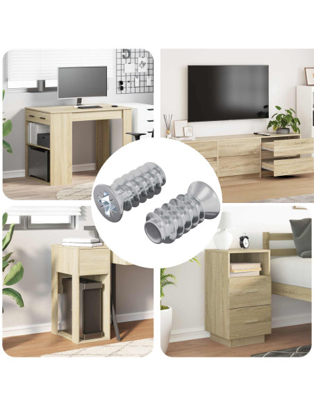 Vite 2 pcs Argento M6 x 12 mm Ferro