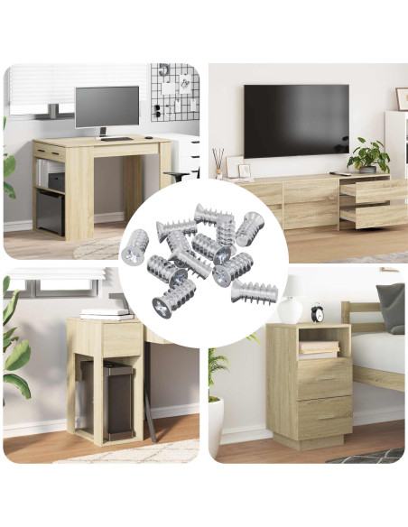 Vite 12 pcs Argento M6 x 12 mm Ferro