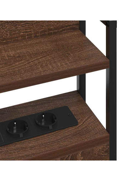 Testata contenitore Rovere marrone 140,5 x 15 x 98 cm