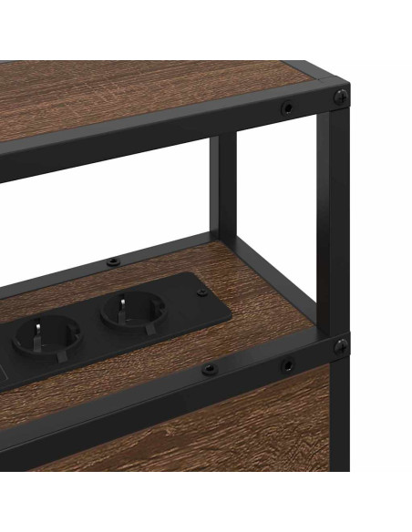 Testata contenitore Rovere marrone 75 cm Legno multistrato