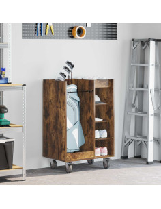 Armadio per Golf con ruota Rovere fumé 65 x 45 x 98 cm