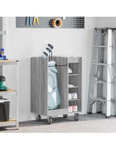 Armadio per Golf con ruota Grigio Sonoma 65 x 45 x 98 cm