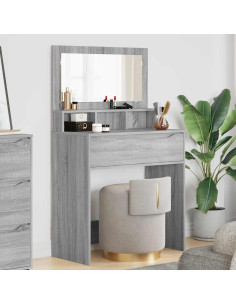 Tavoli da Trucco per Camera da Letto con cassetto Grigio Sonoma