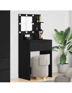 Tavoli da Trucco per Camera da Letto Nero 80 x 39,6 x 135 cm