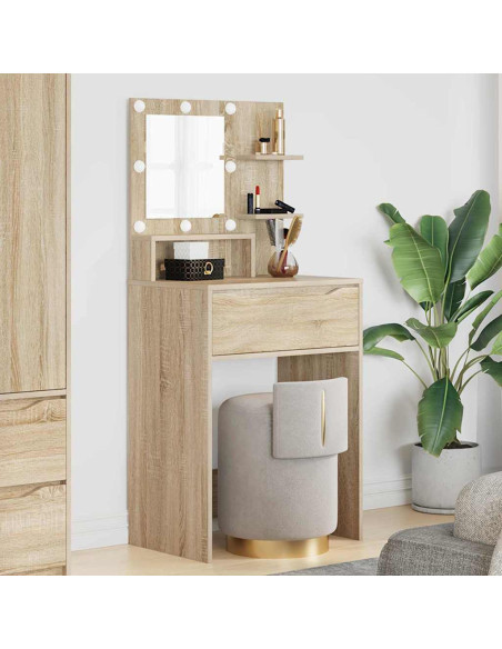 Tavoli da Trucco per Camera da Letto con cassetto Rovere Sonoma