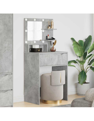 Tavoli da Trucco per Camera da Letto Grigio cemento