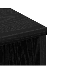 Testata del letto con testiera Rovere Nero 220 x 19 x 101,5 cm