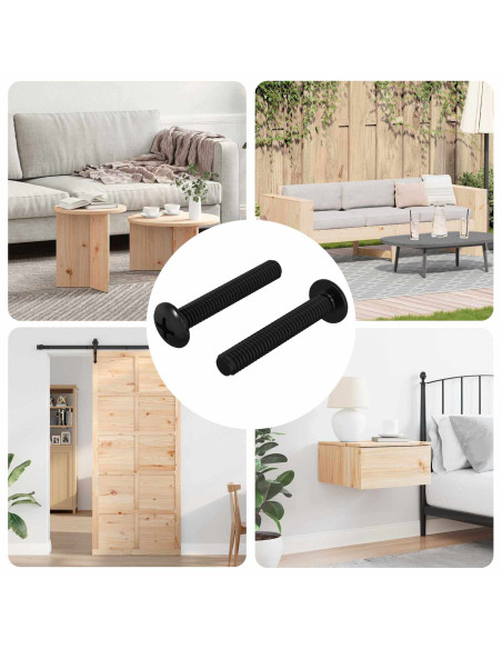 Vite 2 pcs Argento 5 x 30 mm Ferro