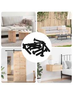 Vite 12 pcs Argento 5 x 30 mm Ferro