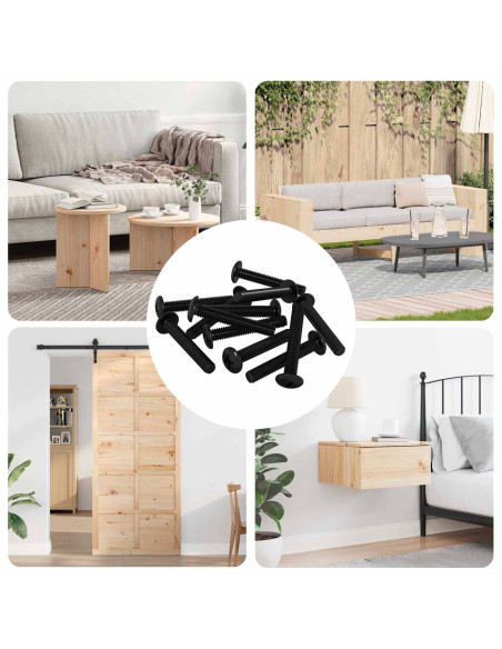 Vite 12 pcs Argento 5 x 30 mm Ferro