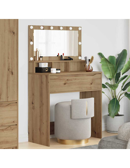 Tavoli da Trucco per Camera da Letto Rovere artigianale