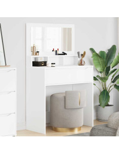 Tavoli da Trucco per Camera da Letto Bianco 80 x 39,6 x 135 cm