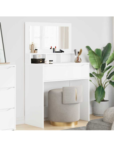 Tavoli da Trucco per Camera da Letto Bianco 80 x 39,6 x 135 cm