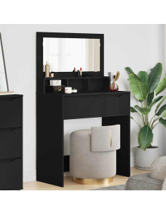 Tavoli da Trucco per Camera da Letto Nero 80 x 39,6 x 135 cm