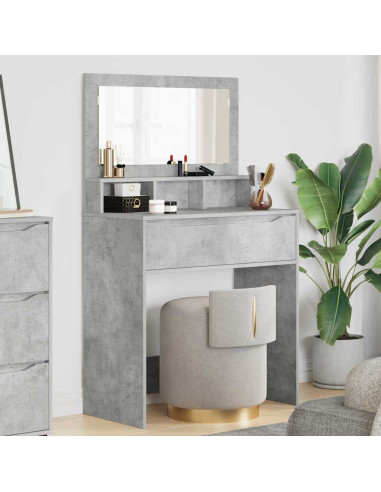 Tavoli da Trucco per Camera da Letto Grigio cemento