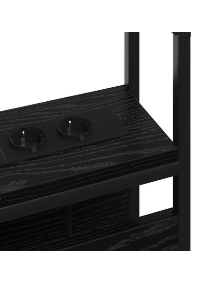 Testata contenitore Rovere nero 75 cm Legno multistrato