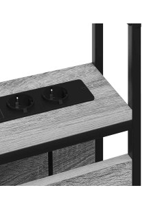 Testata contenitore Grigio sonoma 75 cm Legno multistrato