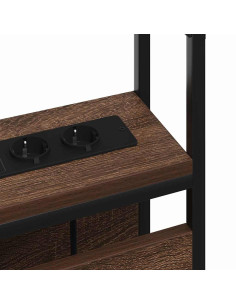 Testata contenitore Rovere marrone 75 cm Legno multistrato