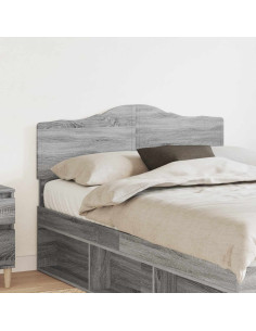 Testiera con testiera Grigio Sonoma 135 cm Legno multistrato