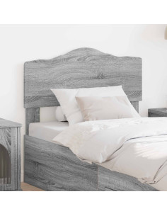 Testiera con testiera Grigio Sonoma 90 cm Legno multistrato