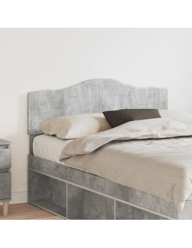 Testiera con testiera Grigio cemento 120 cm Legno multistrato