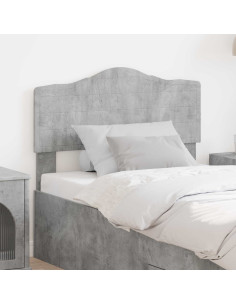 Testiera con testiera Grigio cemento 80 cm Legno multistrato