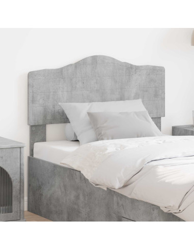 Testiera con testiera Grigio cemento 80 cm Legno multistrato