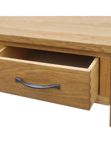 Tavolo da Toelette con Sgabello in Massello di Rovere