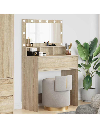Tavoli da Trucco per Camera da Letto con cassetto Rovere Sonoma