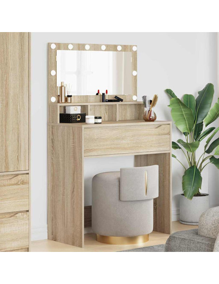Tavoli da Trucco per Camera da Letto con cassetto Rovere Sonoma