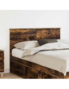 Testiera con testiera Rovere fumé 120 cm Legno multistrato