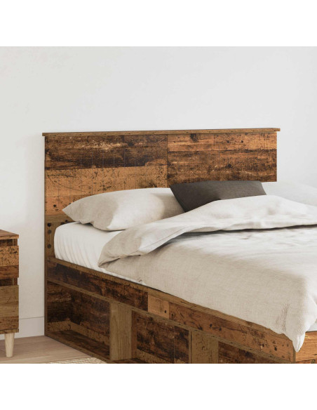 Testiera con testiera Legno vecchio 120 cm Legno multistrato