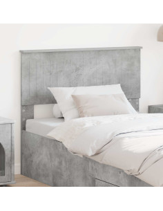 Testiera con testiera Grigio cemento 100 cm Legno multistrato