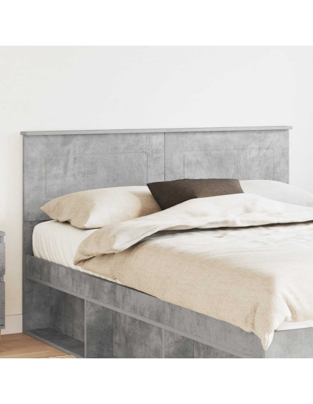 Testiera con testiera Grigio cemento 150 cm Legno multistrato